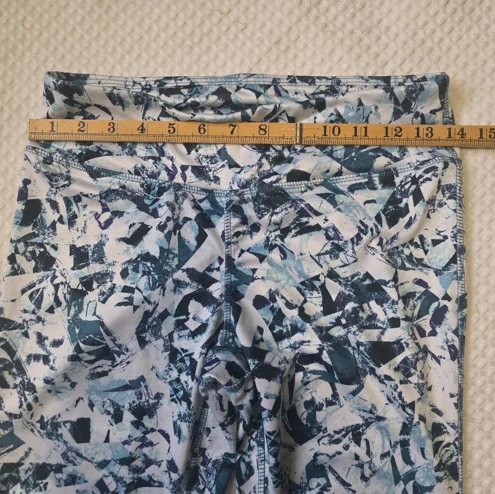 5/25$ Joe Fresh Blue and White Patterned Women Leggings - Picture 5 of 7